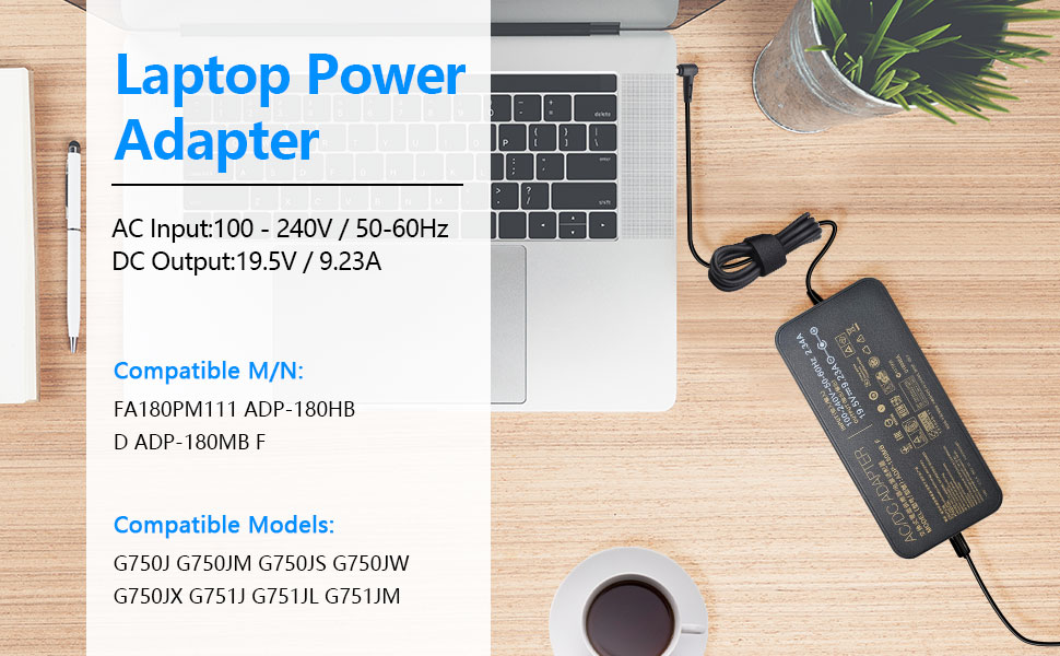 180W Laptop Charger