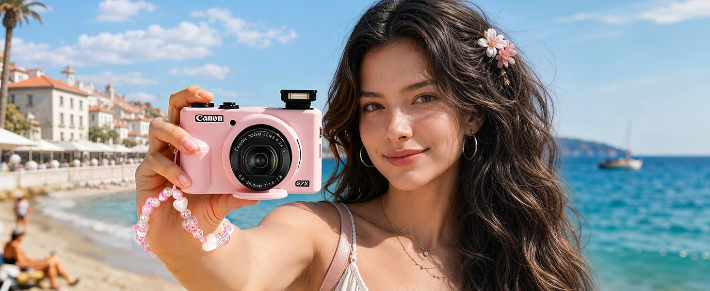 the Canon G7X3 camera case with anti-lost wrist strap