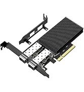 10Gb SFP+ PCIe NIC Network Card with Dual 10Gbps SFP+ Port, Intel 82599(X520-DA2) Chip, VIMIN 10G...