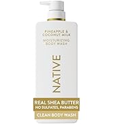 Native Pineapple &amp; Coconut Milk Scent 24-Hour Moisturizing Bodywash for Women &amp; Men, Clean &amp; Gent...