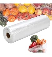 PAPRMA 12” x 20” Plastic Produce Bags, Food Storage Bags 350pcs on a Roll, Clear Produce Bag for ...