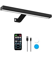 MIOBLUE Wireless Picture Lights with Remote, Full Metal Rechargeable Painting Light, 16" Display ...
