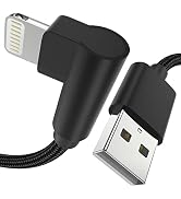Short iPhone Charging Cable 1ft, 3 Pack 90 Degree iPhone Charger [Apple MFi Certified] Right Angl...