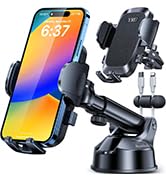 YRU Car Phone Holder Mount, Dashboard Cell Phone holder for car windshield mount