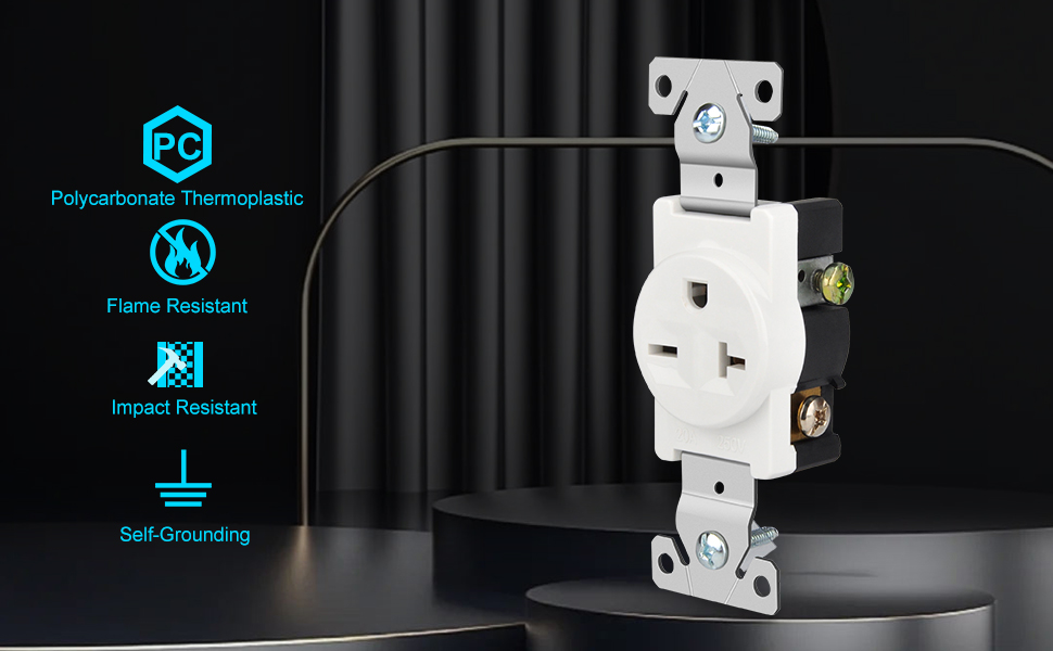 Single Electrical Receptacle Outlets