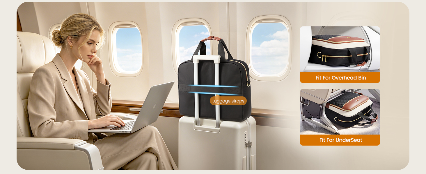 LOVEVOOK Laptop Briefcase for Women, Computer Messenger Shoulder Bags 