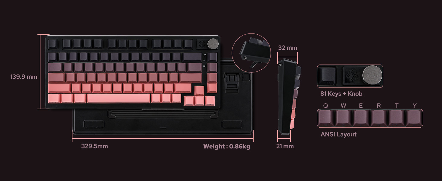 HE75 Tri-Mode Gaming Keyboard