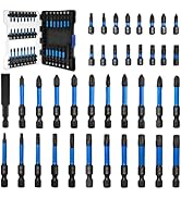 38pcs Impact Driver Bit Set, Magnetic S2 Screwdriver Bit Set, Hex Key Bit Set, Phillips, Pozidriv...