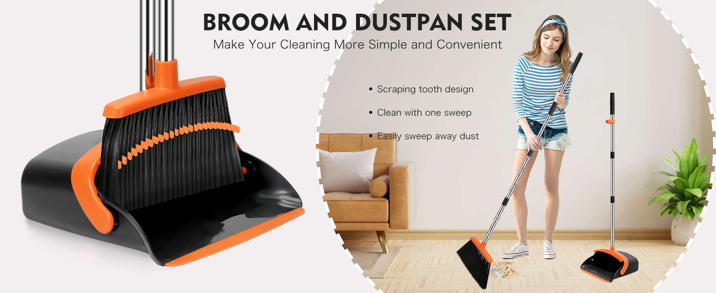 Broom and Dustpan Set