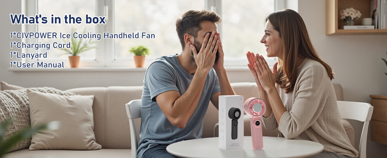small handheld fan