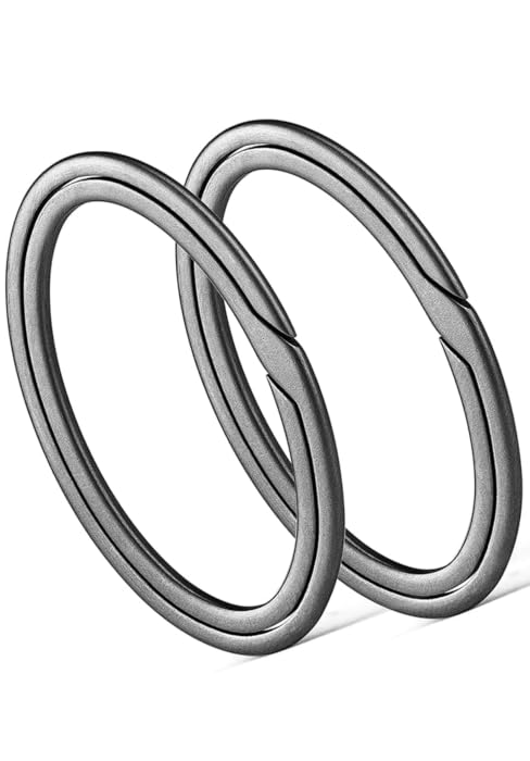 Oval Titanium Key Rings Bulk