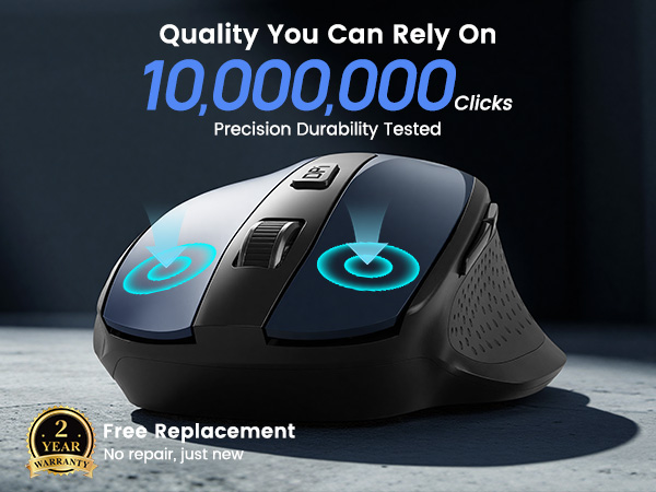 100,000 Click Tested Built for Long-Lasting Durability