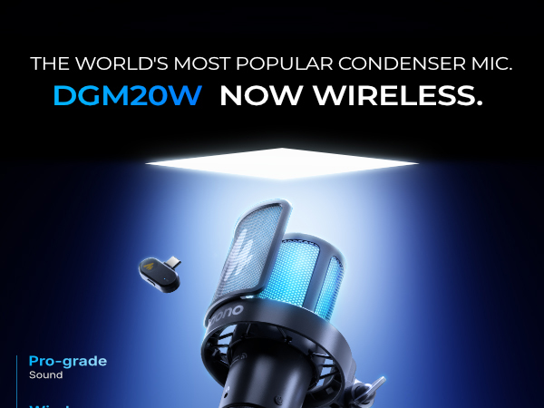 wireless gaming microphone for pc DGM20W