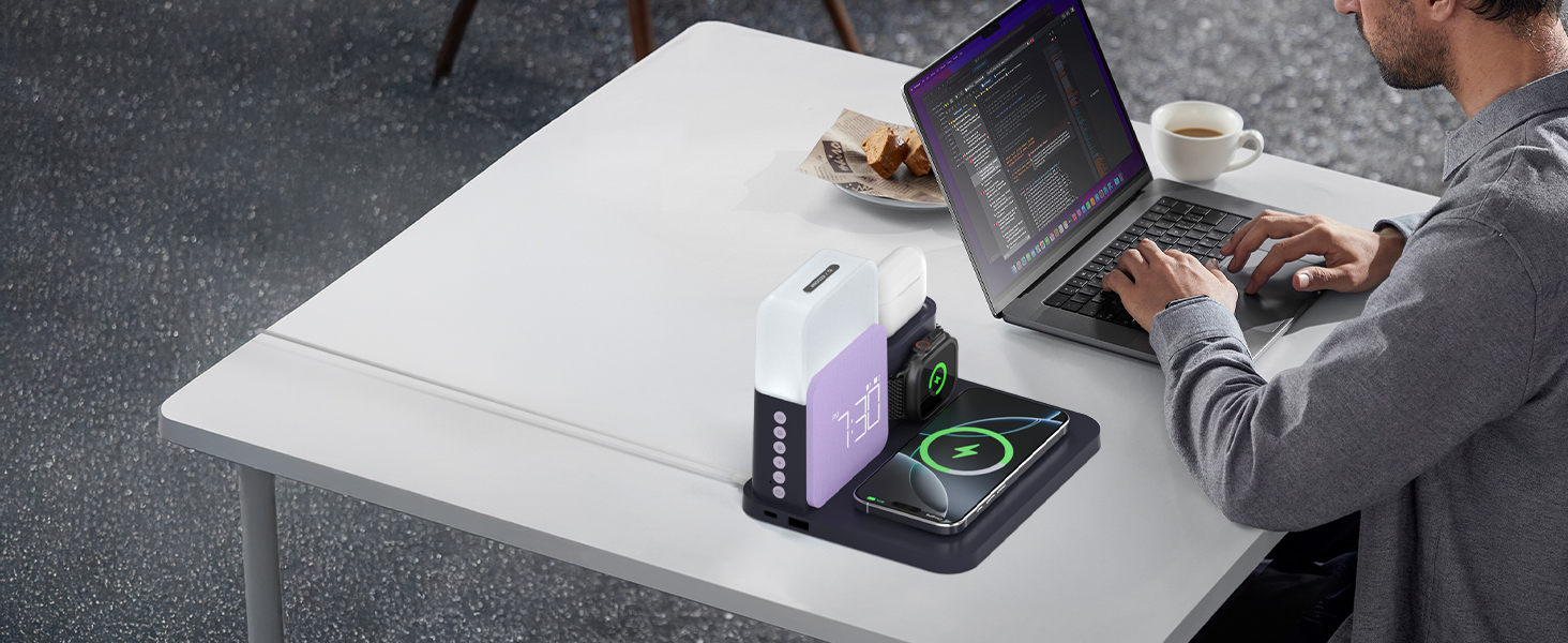 apple phone and watch charging station