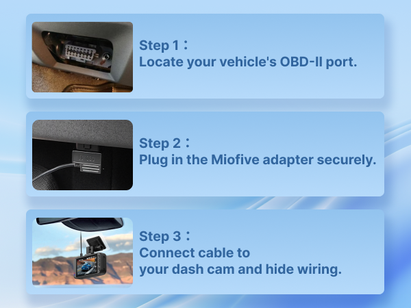 Plug and Play OBD II Connector, No Fuse Box Required, Easy DIY Installation