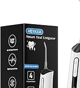 Water Dental Flosser Pick for Teeth, Portable Cordless Oral Irrigator with 4 Pressure Modes, 300M...
