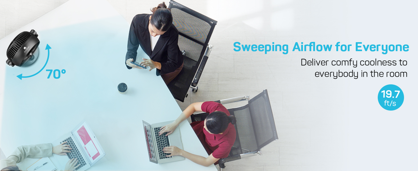 Circulating fan oscillating