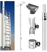 Starlink Gen 3 Flag Pole Mount Kit, - 10 feet Telescoping FlagPole- Fits for 0.7 to 1.1 Inch Roun...