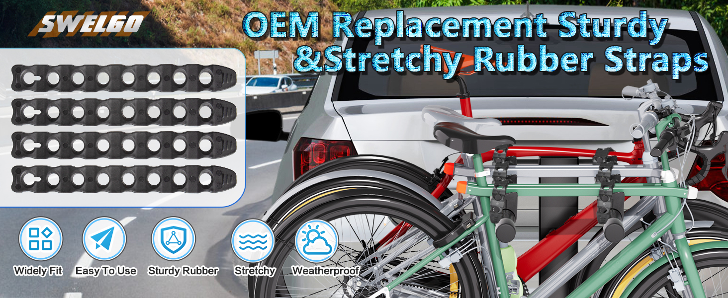 Bike Rack Strap replacement rubber straps bike straps for rack rubber tie down straps