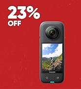 Insta360 X3 - Waterproof 360 Action Camera with 1/2" 48MP Sensors, 5.7K 360 Active HDR Video, 72M...