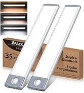 Under Cabinet Lights Motion Sensor Lights Indoor, 3 Color Temperatures Wireless Rechargeable Nigh...