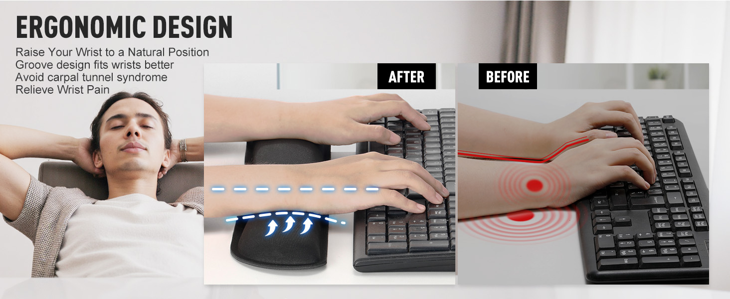wrist rest for computer keyboard