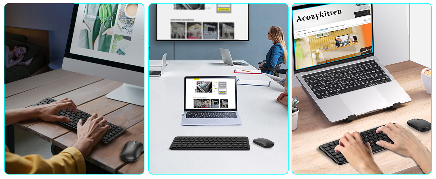 Wireless keyboard and mouse kit application scenarios