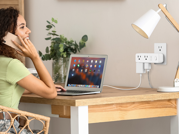 multiple outlet wall plug