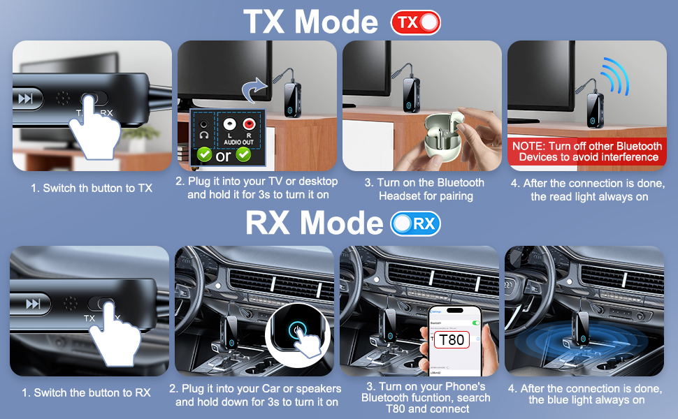 Bluetooth transmitter receiver