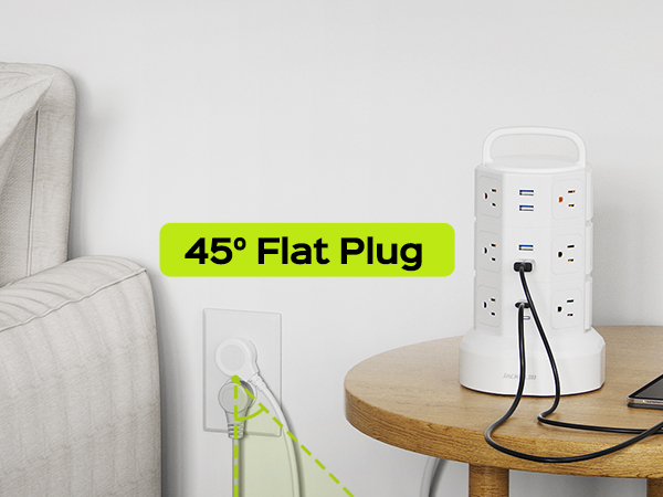 45° Flat Plug