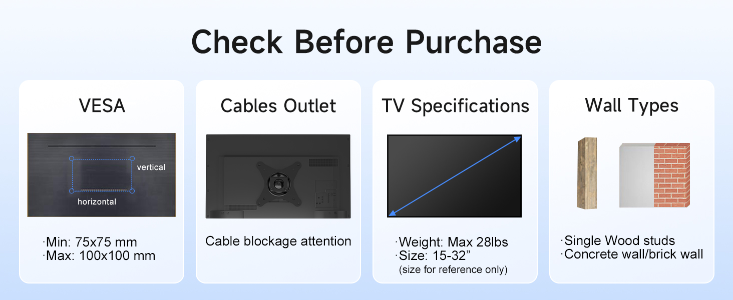 Monitor/TV Wall Mount