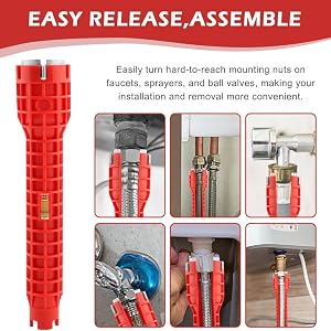 Wrench Faucet Sink Installer Tool