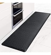 HappyTrends Kitchen Mat Cushioned Anti-Fatigue Floor Mat,17.3"x 60",Thick Waterproof Non-Slip Kit...