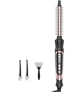 Thermal Brush, Heated Round Brush &amp; Small Curling Iron with Ceramic Ionic Technology, Hair Tools ...