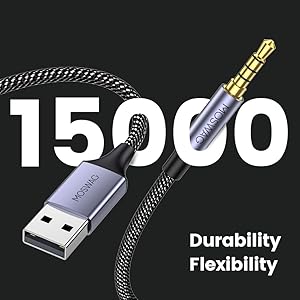 USB to 3.5mm TRS Audio Jack Adapter