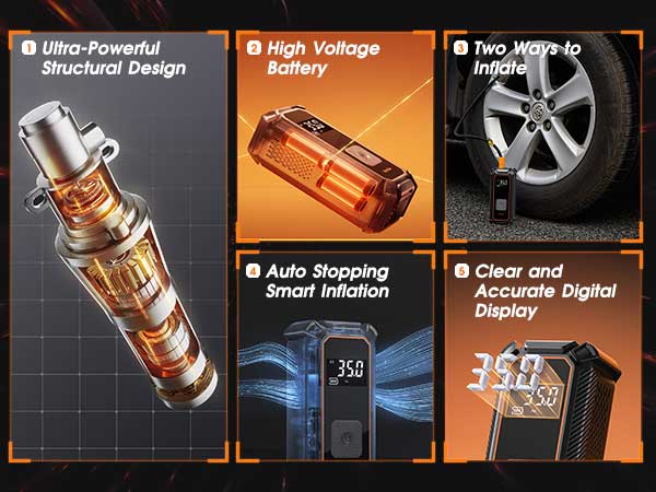 Portable Air Compressor,maintain optimal tire pressure