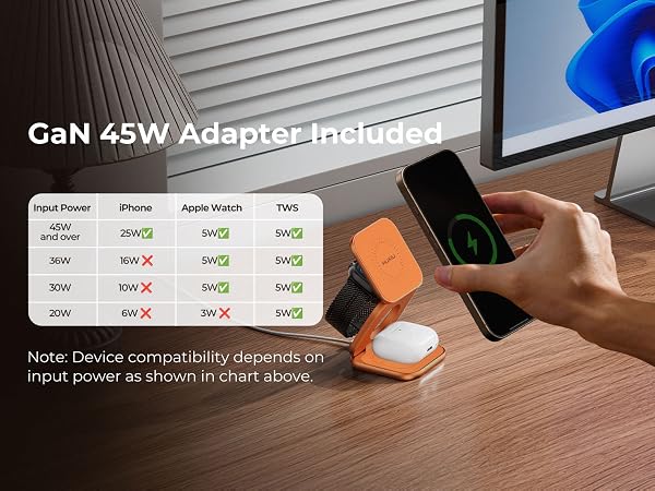 iphone wireless charger phone charger iphone travel charger multiple device charging station