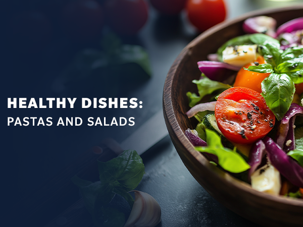 image of pasta and salads