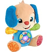 Fisher-Price Baby Learning Toy Laugh &amp; Learn Smart Stages Puppy Musical Plush with Smart Stages f...