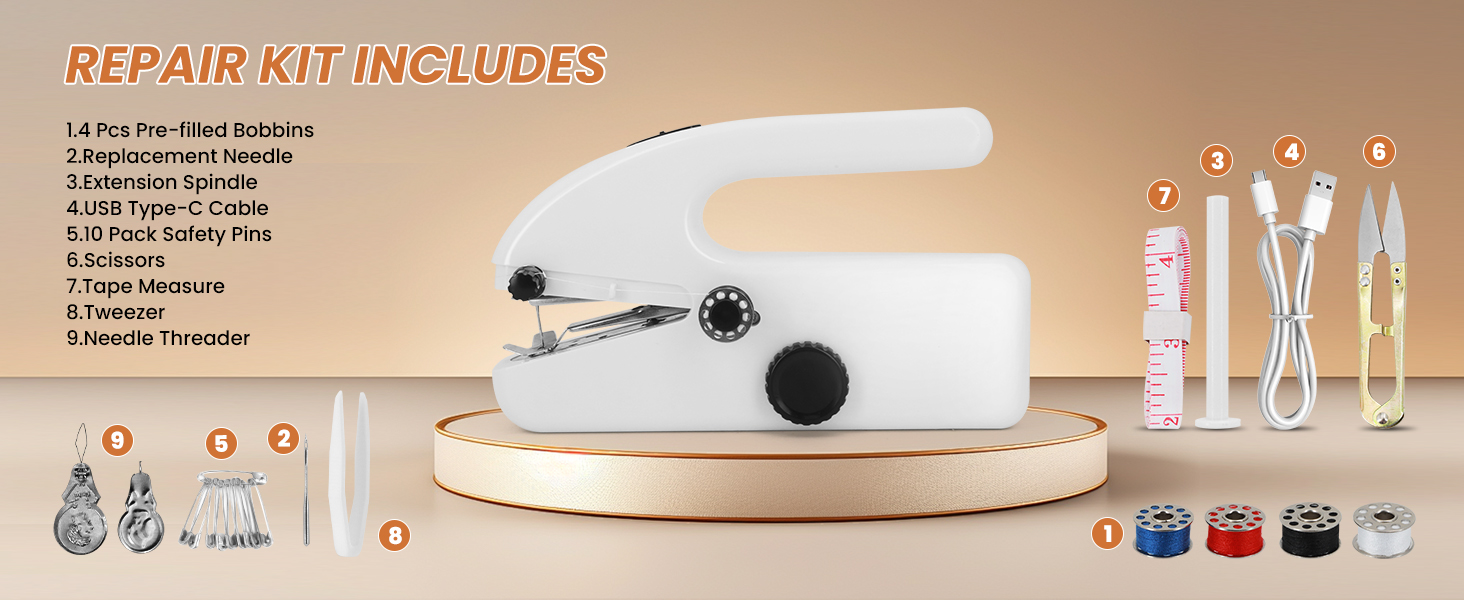 mini electric sewing machine maquina de coser portátil portable sewing machine hand held sewer