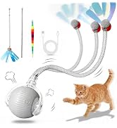 Interactive Cat Toy Ball, Automatic Rolling Toy, 3 Play Modes Rechargeable | Interactive cat toy ...