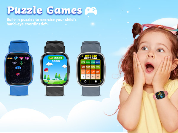 kids smart watch, kids fitness tracker, smart watch for boys girls ages 8-12, waterproof kids watch