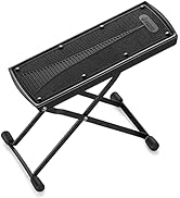 Donner Guitar Foot Stool Adjustable Guitar Leg Rest Step Footstool Black for Classical Guitar Player