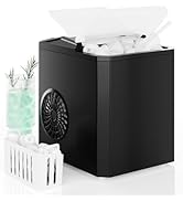 DUMOS Countertop Ice Maker, Portable 1.5L Ice Machine with Self-Cleaning, 26.5lbs/24H Fast Ice Ma...