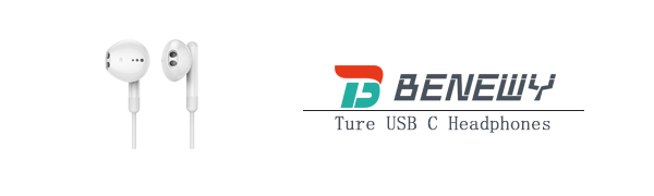 Wired USB C Earbuds with Mic Volume Control Earphones USB Type C Headphones for iPhone 17 16 15 Pro