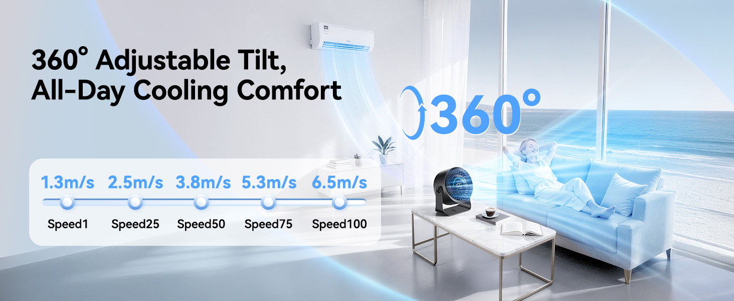 portable fan rechargeable