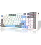 Redragon K723 Wireless Mechanical Gaming Keyboard, Hot Swappable Pre-lubed Linear Switches, Gaske...