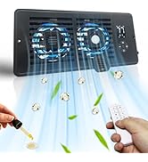 Smart Register Booster Fan for 4" x 10" Vents, 10-Speed AC Heating Cooling Vent Fan with 2 Scent ...