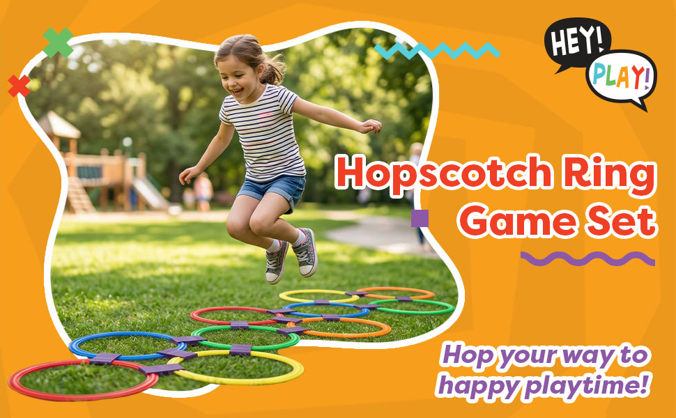 Image of a kid playing with Hopscotch Rings