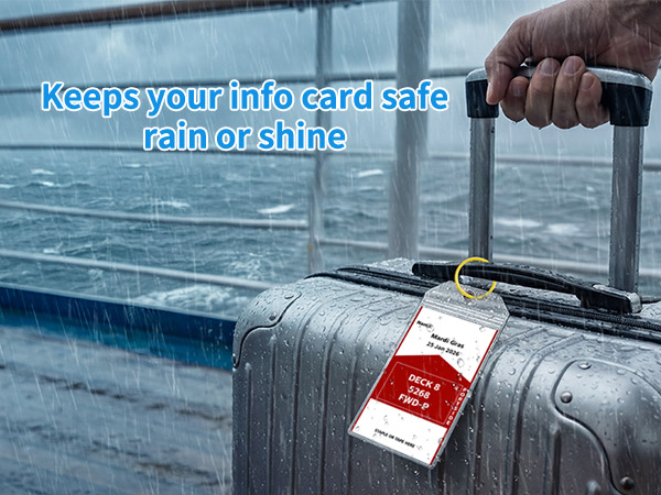 CASMONAL Large Size Cruise Luggage Tag Holders
